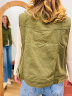 Olive Canvas Vest