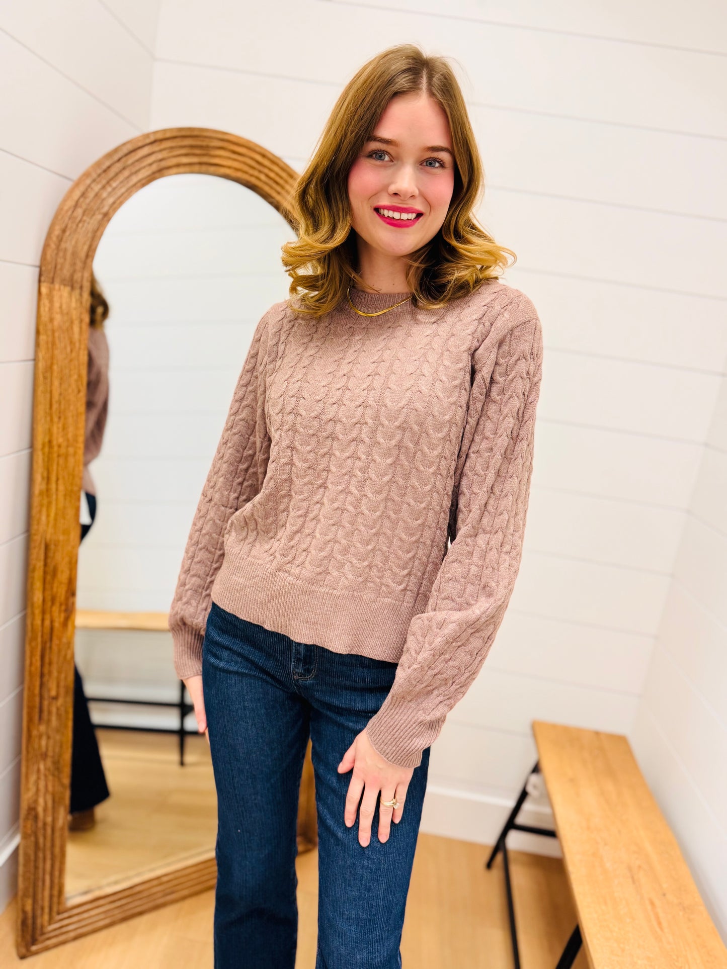 Soft Cable Knit Sweater