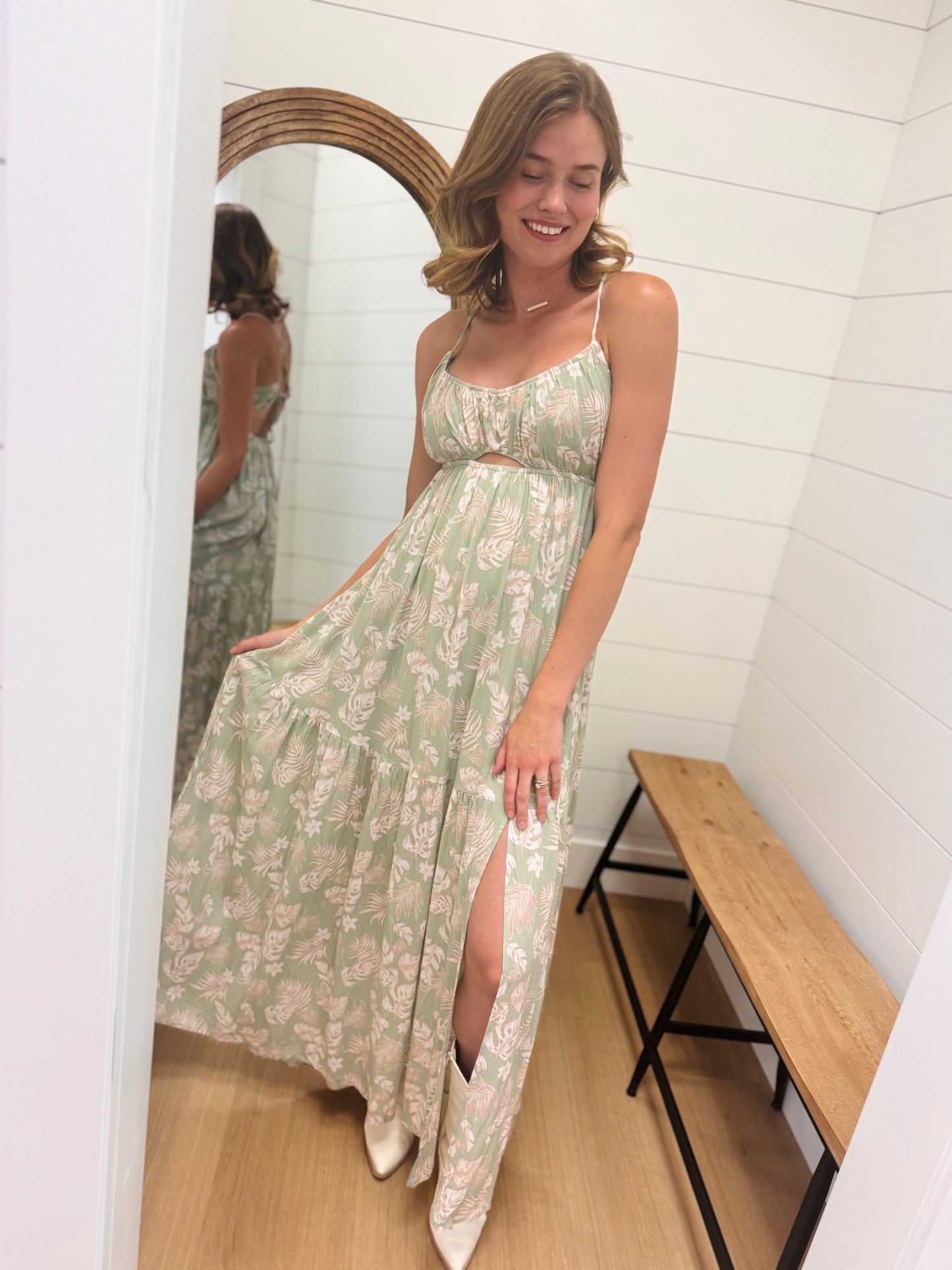 Leaf Me Maxi Dress