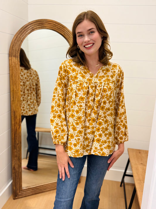 Retro Vibes Floral Top