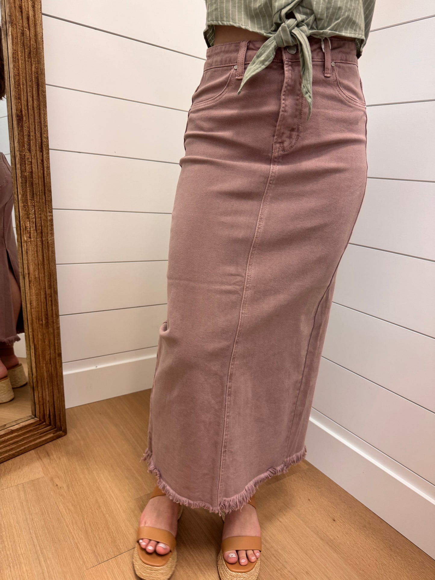 High Rise Maxi Skirt - Risen