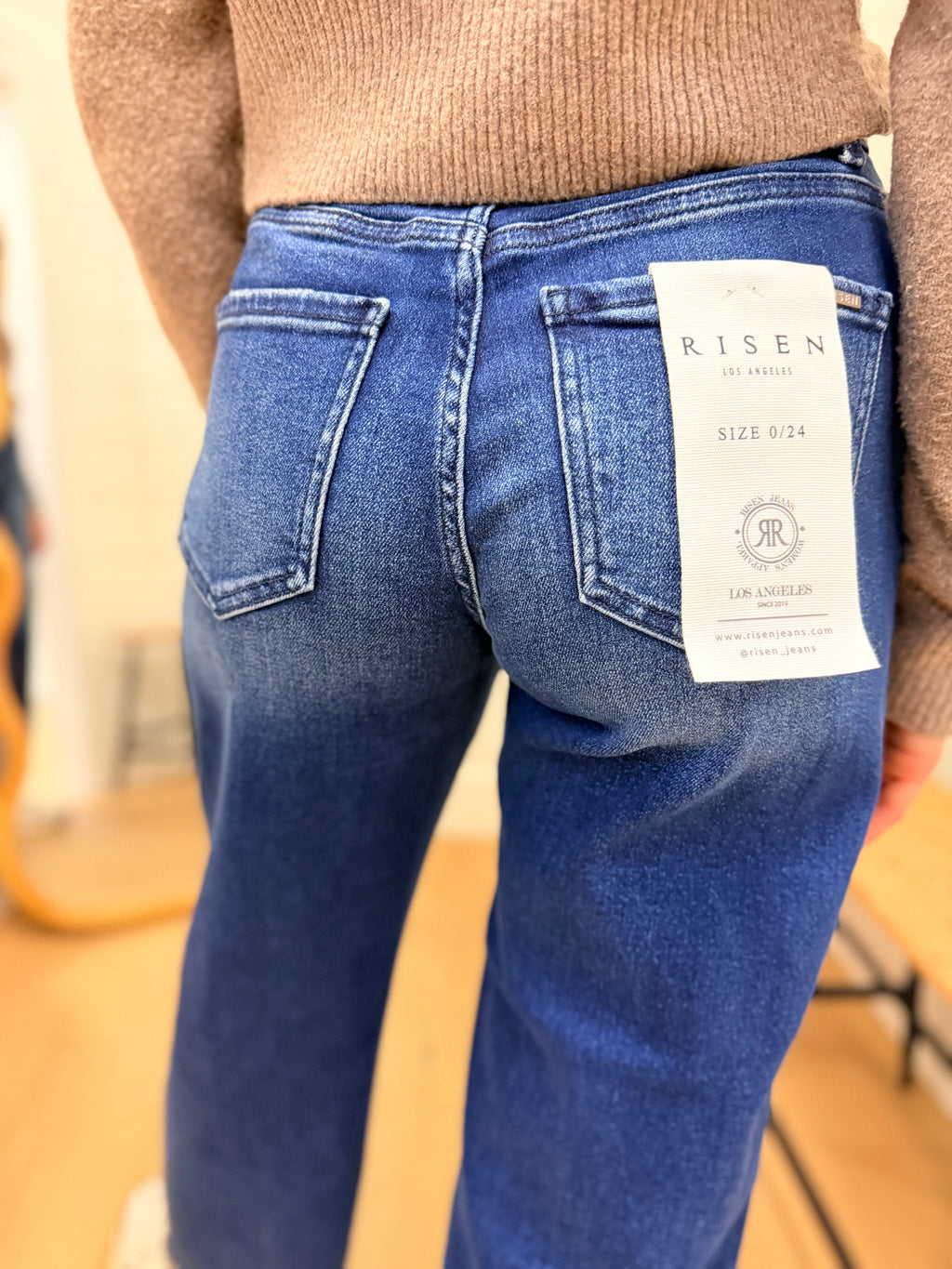 Barrel Jeans With Embroidery - Risen