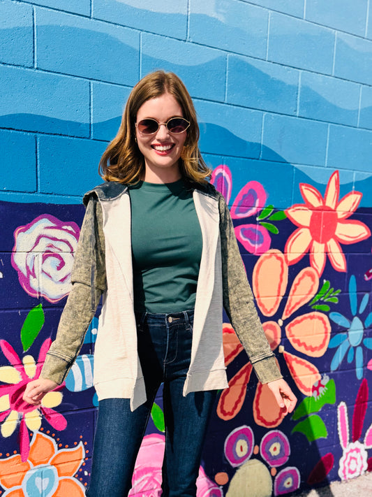 Mineral Wash Cardigan