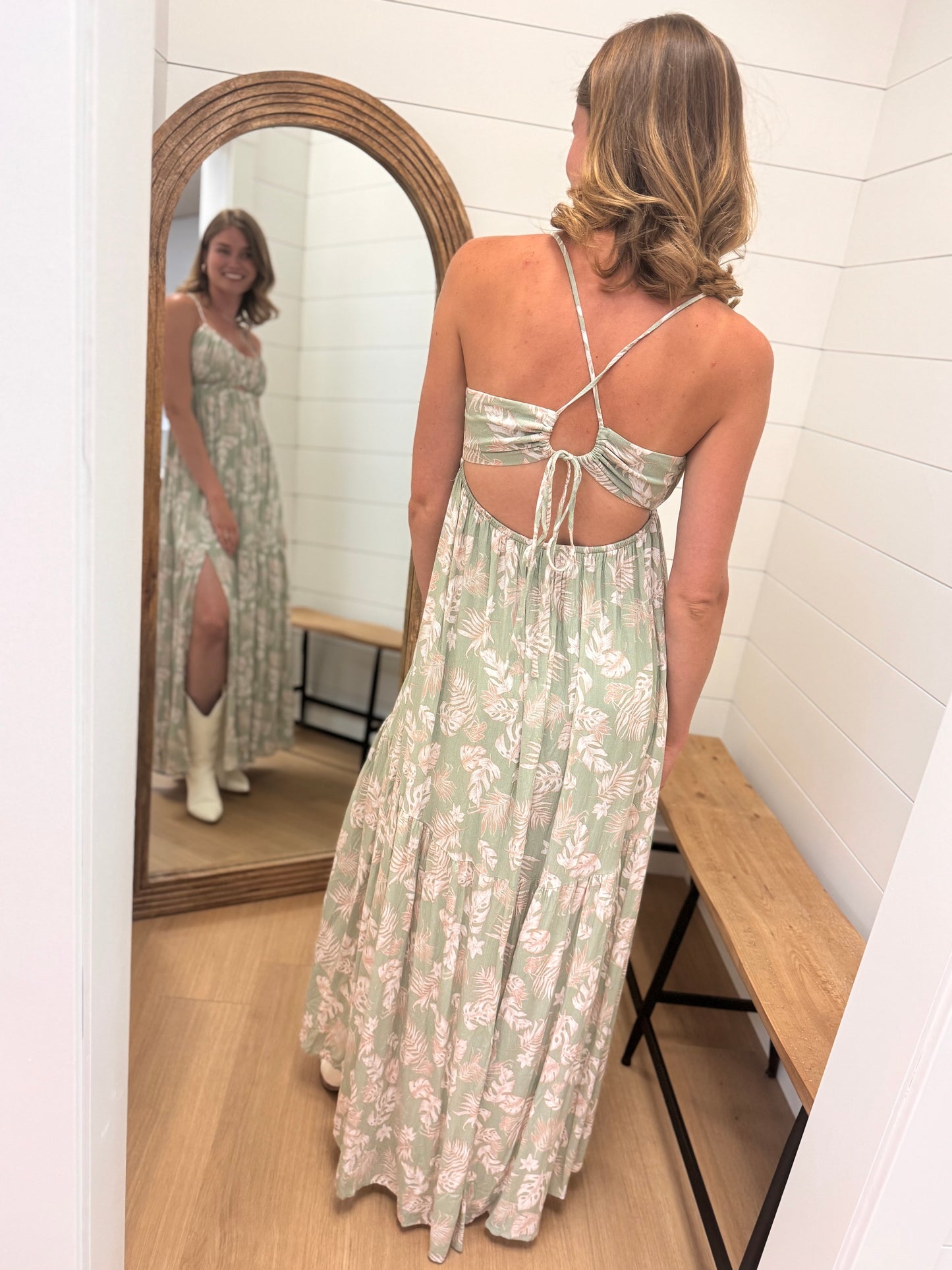 Leaf Me Maxi Dress