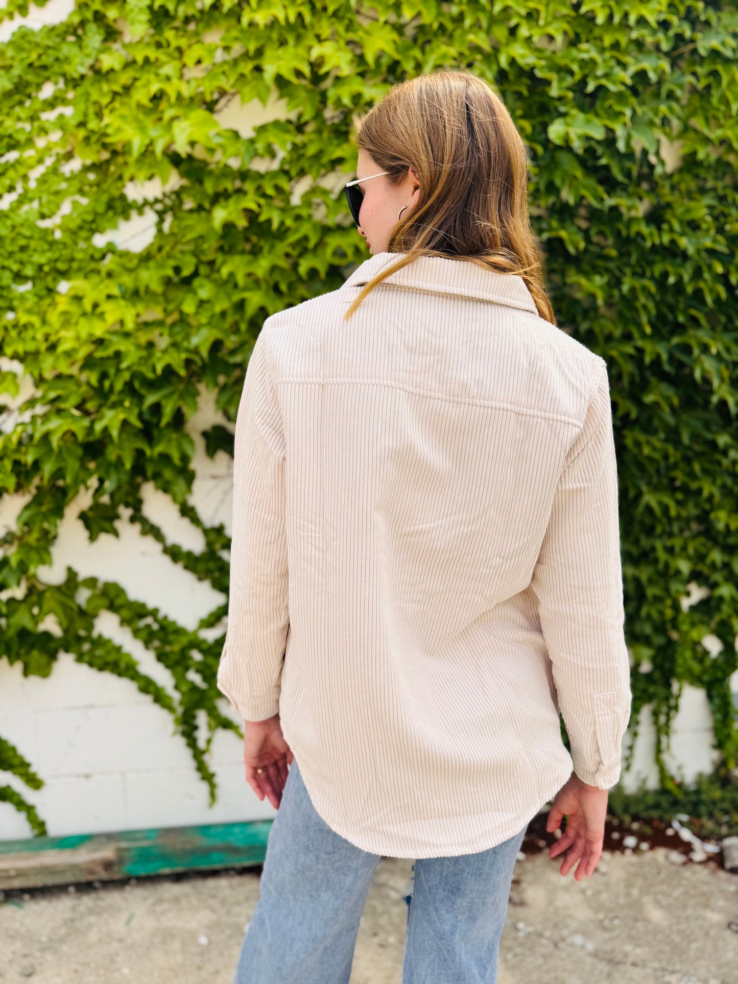 Corduroy Reversible Button Down Jacket