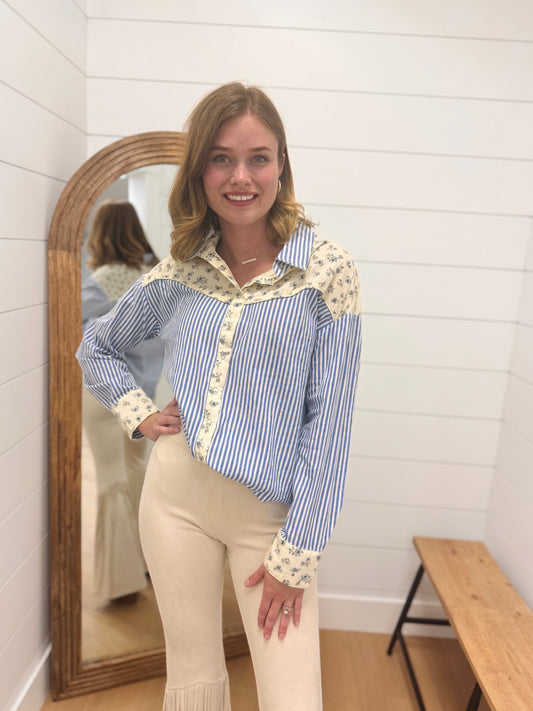 Farm-Her Button Up Top
