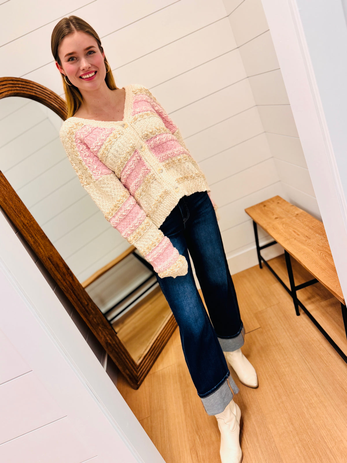 Multi Color Knit Cardigan