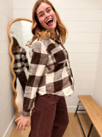Button-down Long Sleeve Flannel Shirt