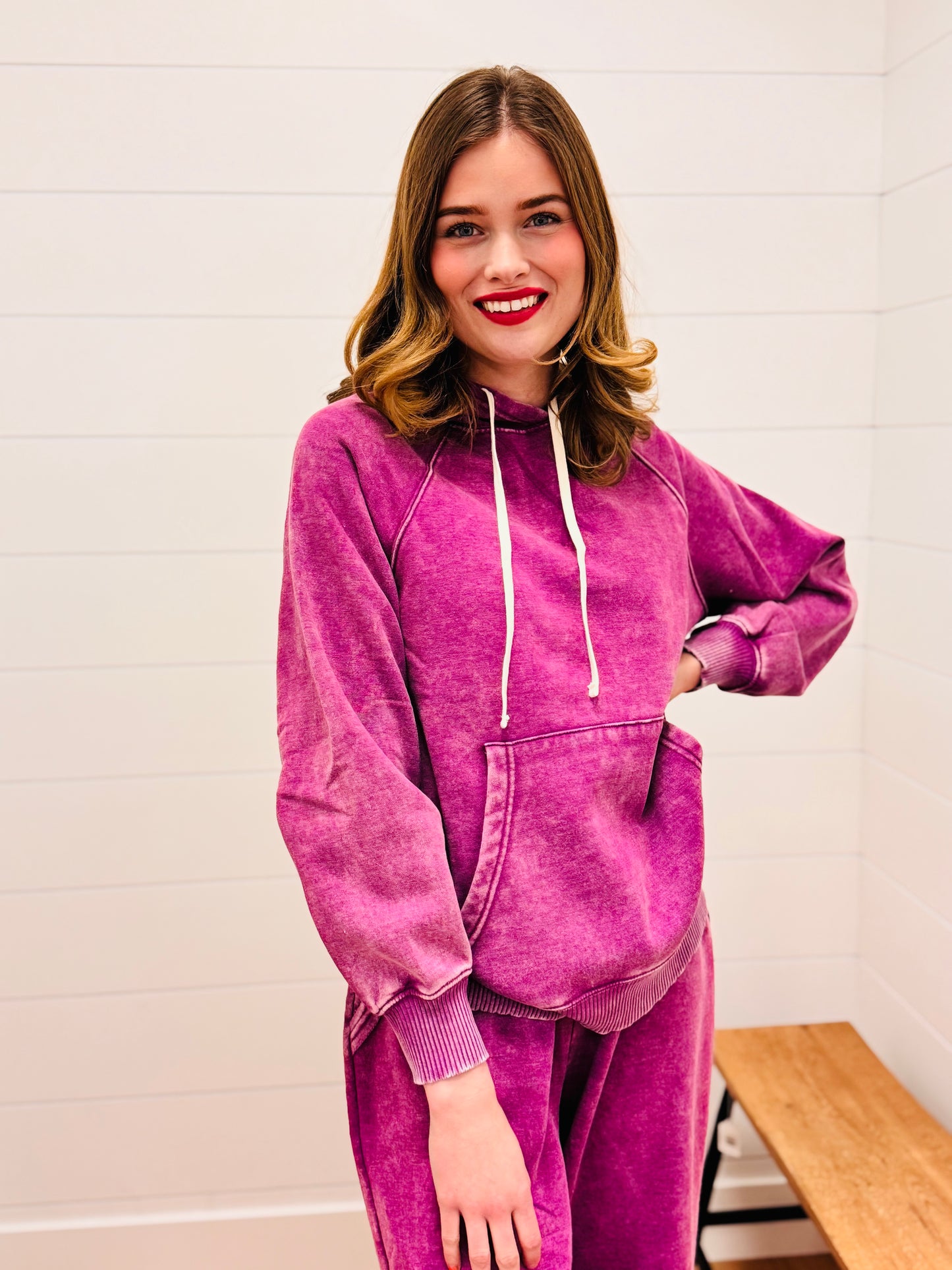 Vintage Wash Fleece Hoodie