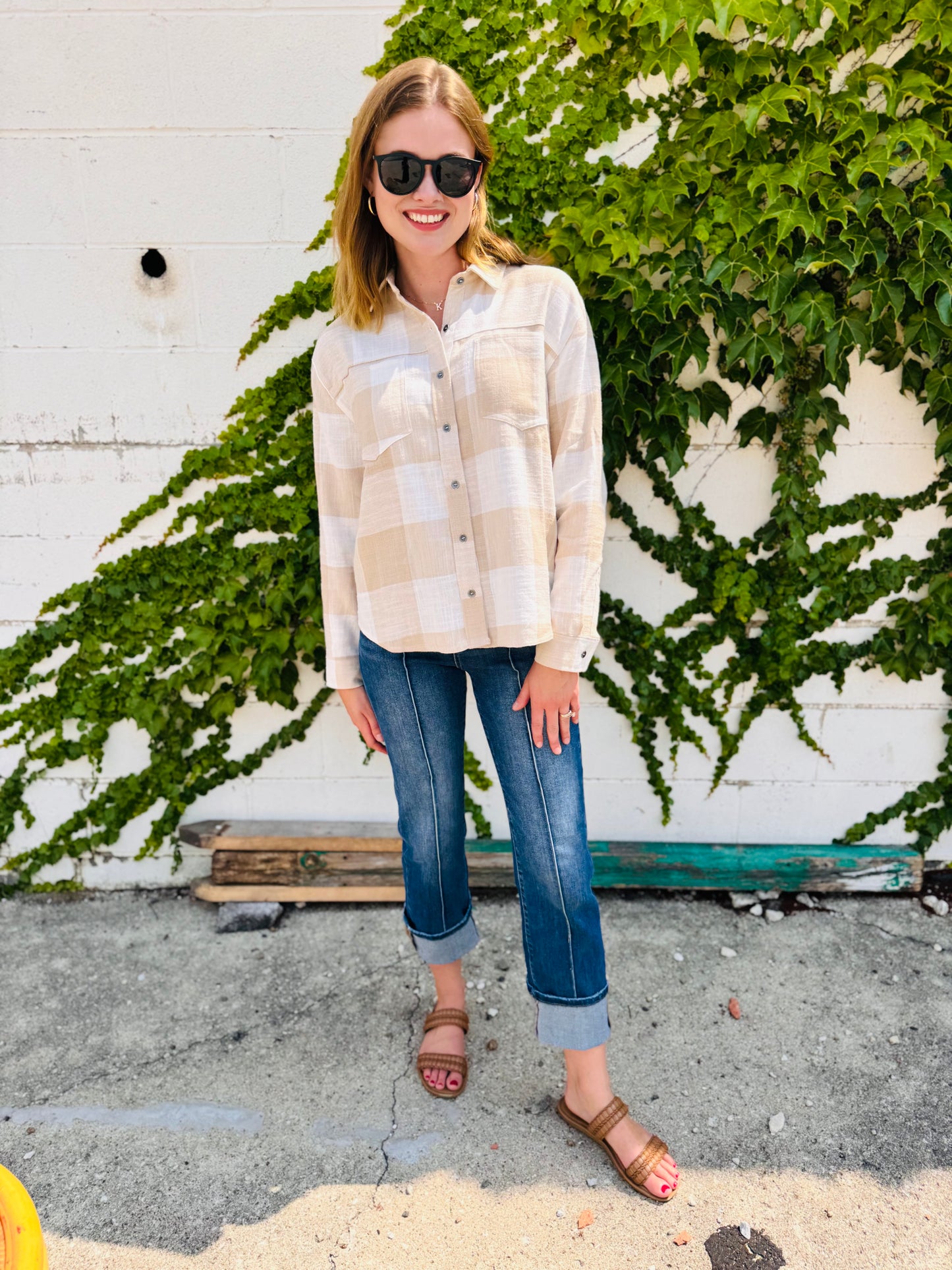 Button-down Long Sleeve Flannel Shirt