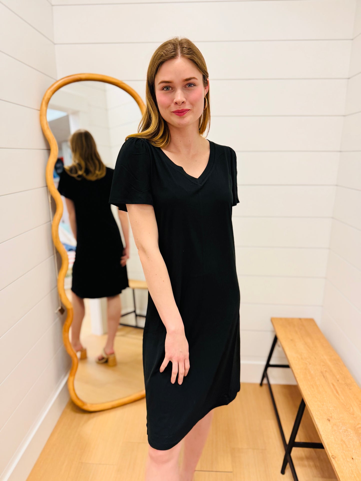Ruffle Sleeve Dress