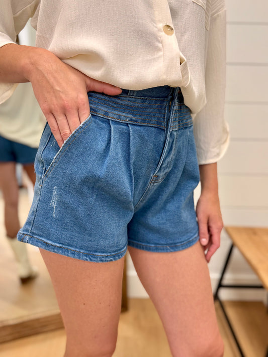 Retro Denim Shorts