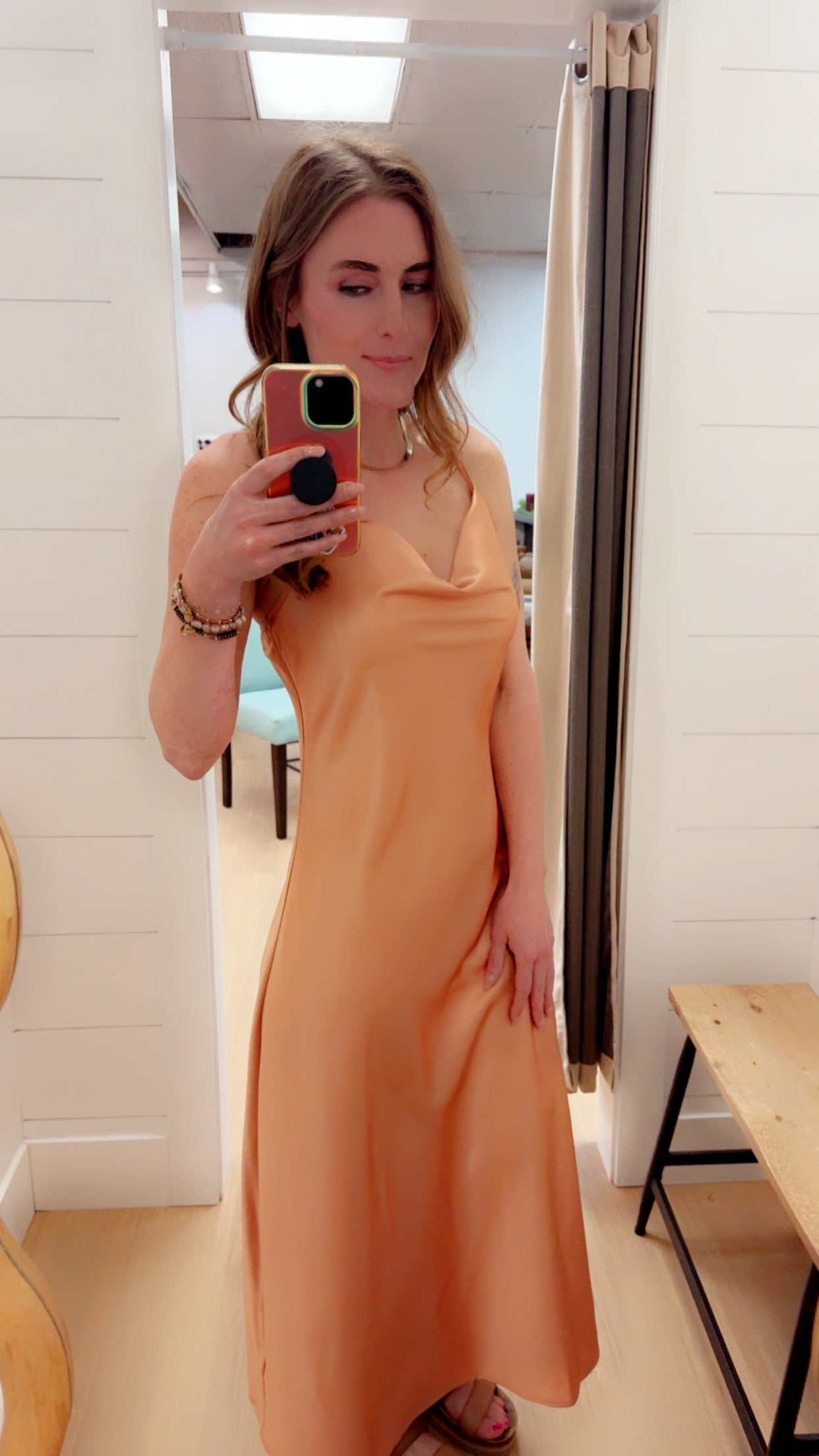 See Me in Satin Dress - Nude