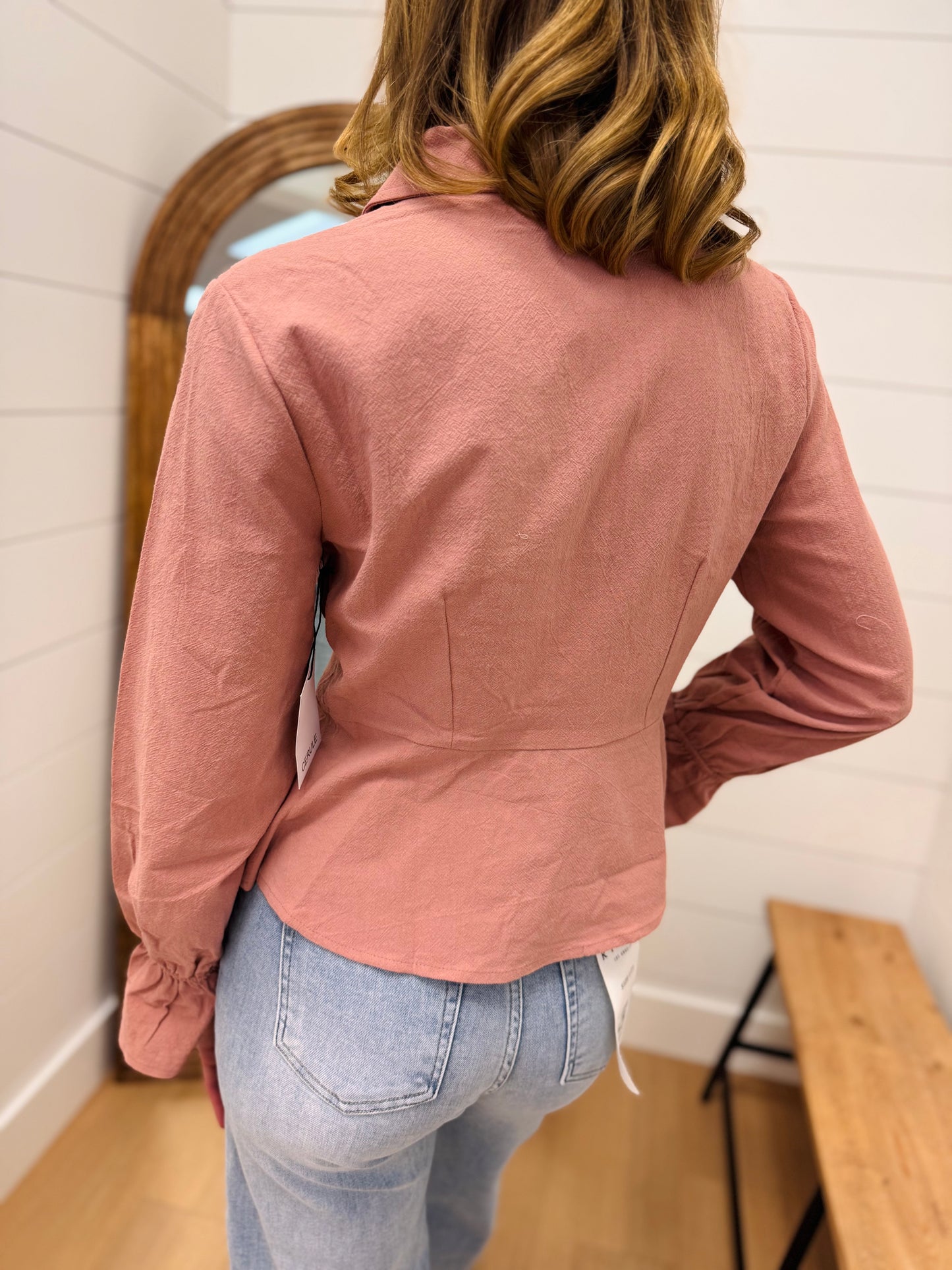 High Rise Wide Front Seam Detail - Risen