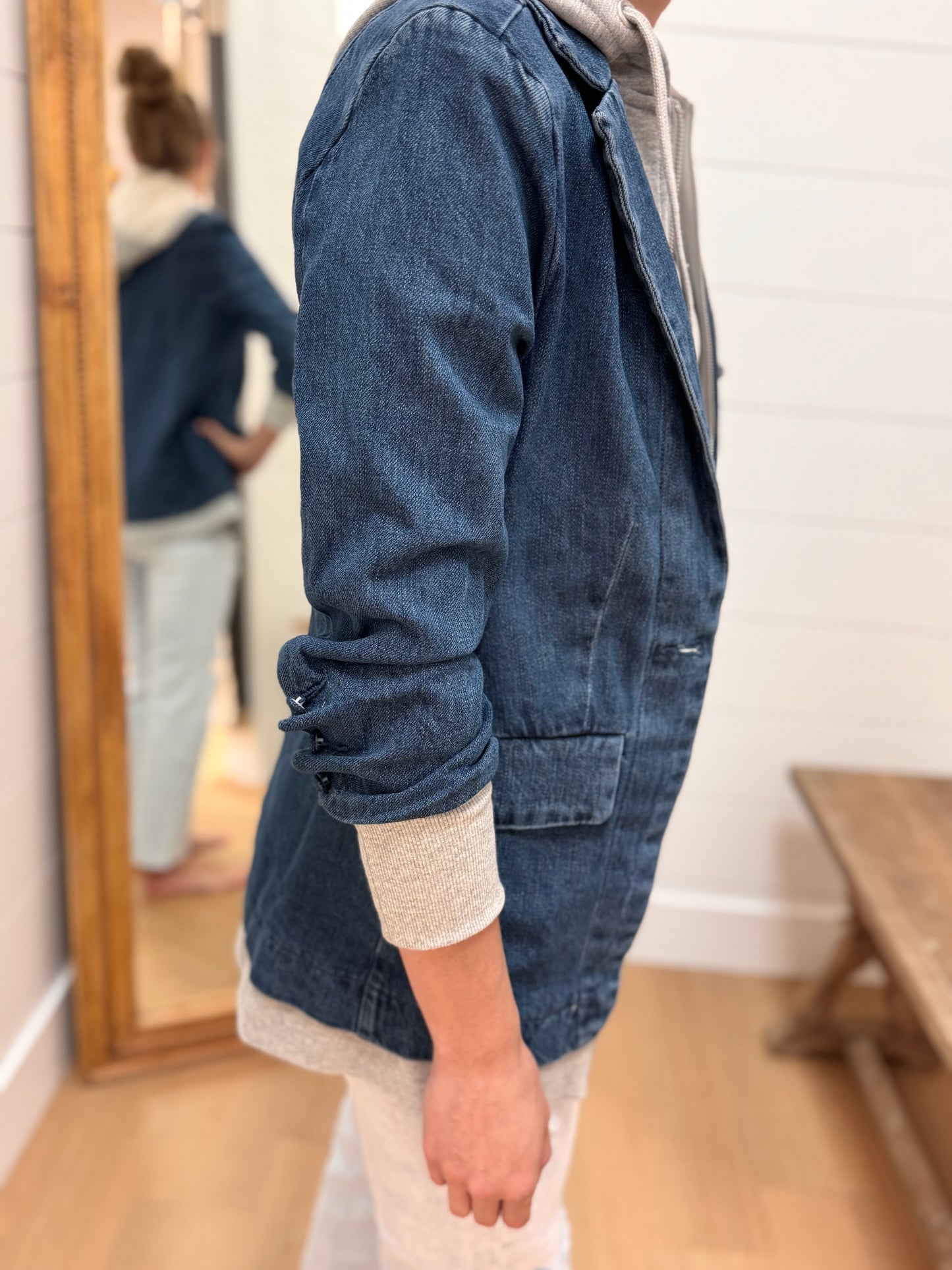 Blazer Hoodie Jacket - Risen