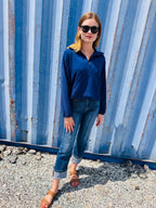 Half-zip Sweatshirt - Navy