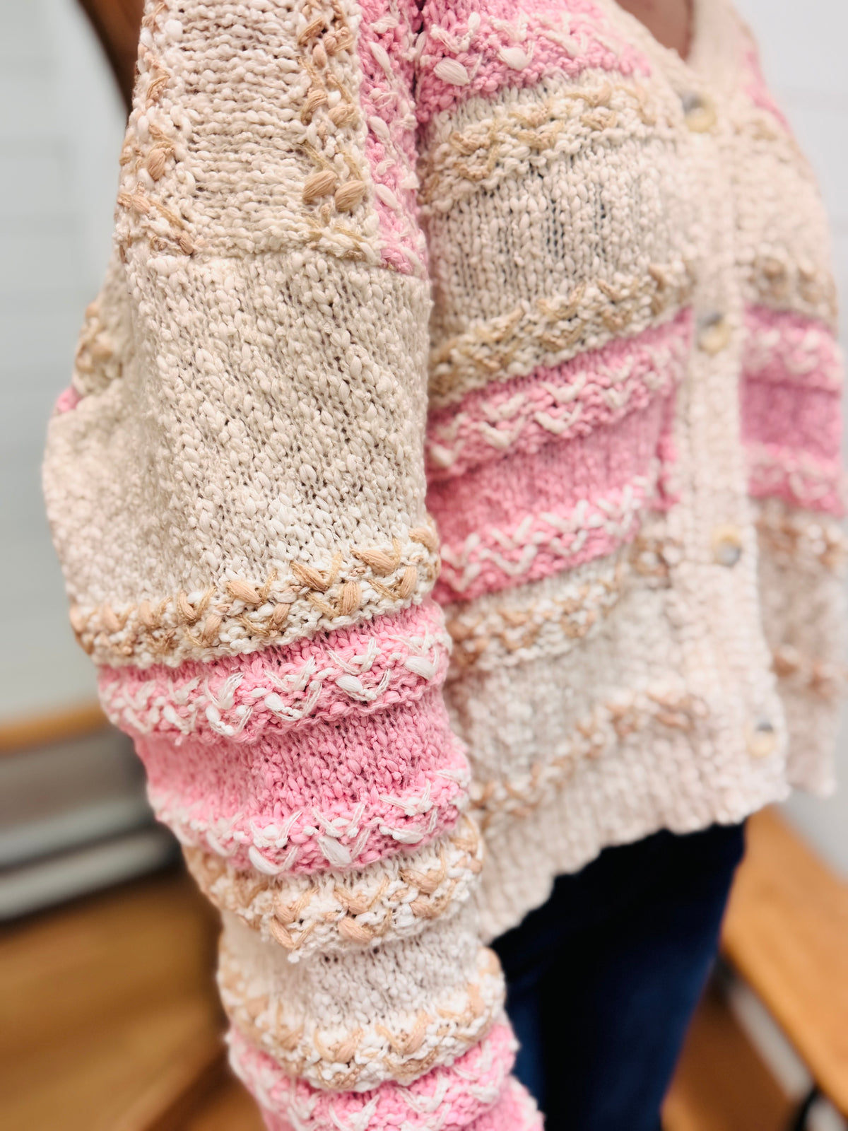 Multi Color Knit Cardigan