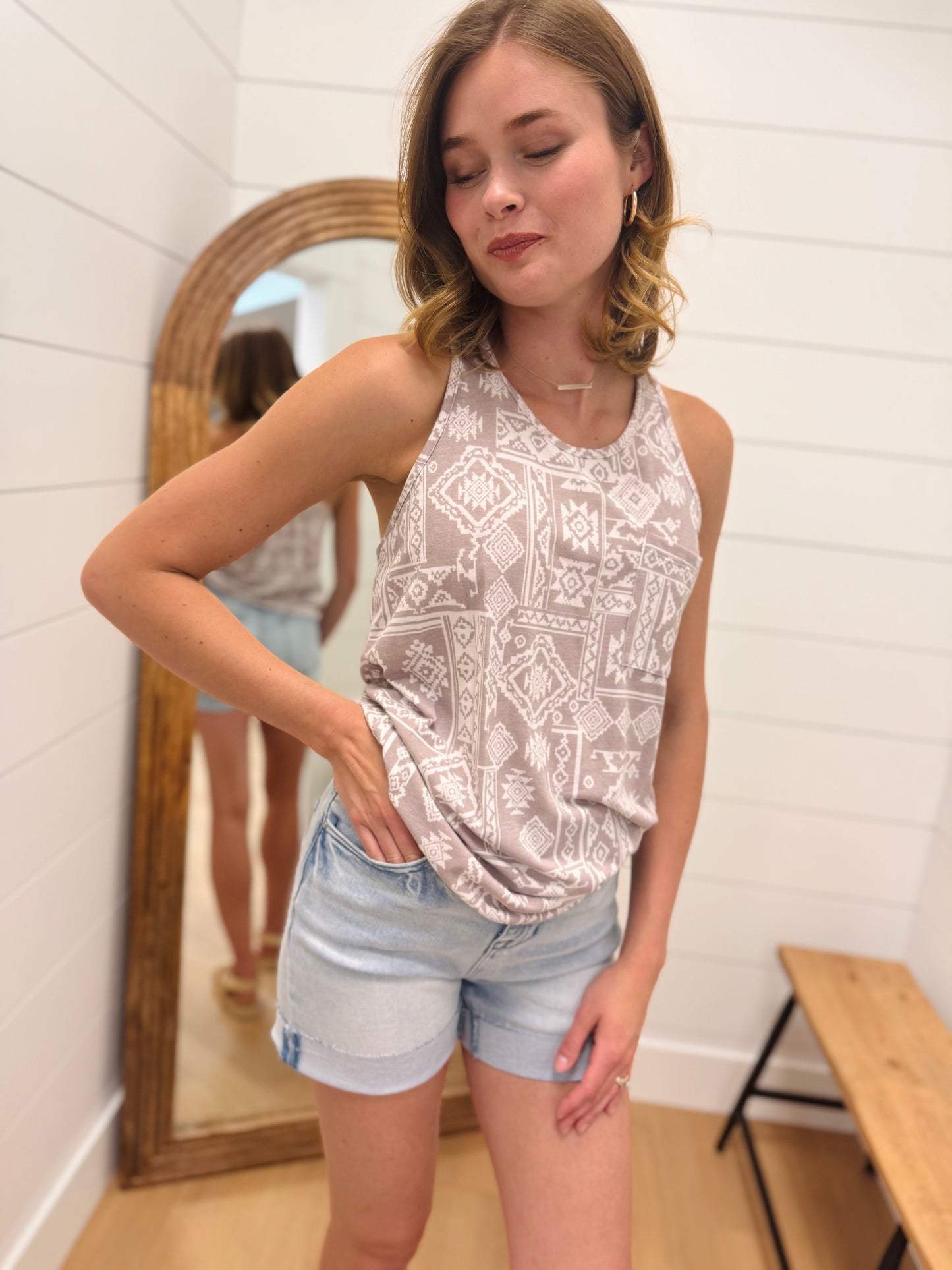 Geo-Aztec Tank Top