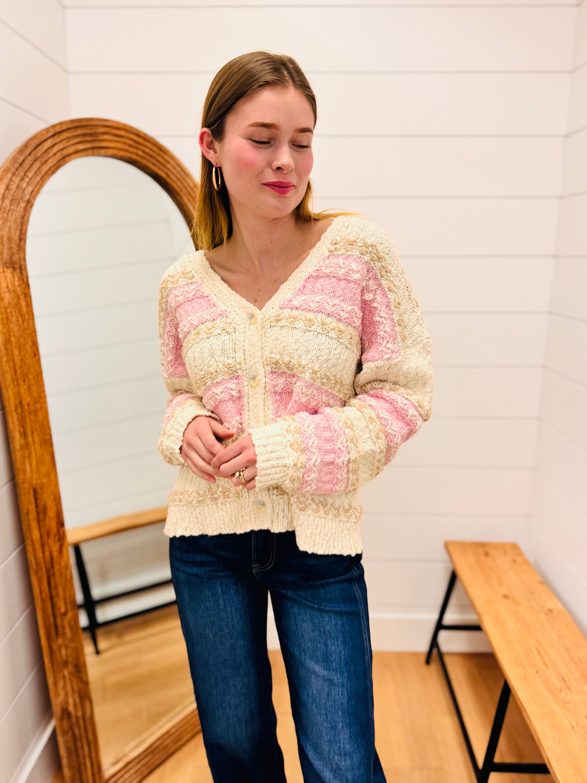 Multi Color Knit Cardigan