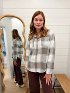 Flannel Button Down Top