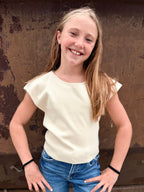 Short Sleeved Basic Knit Top