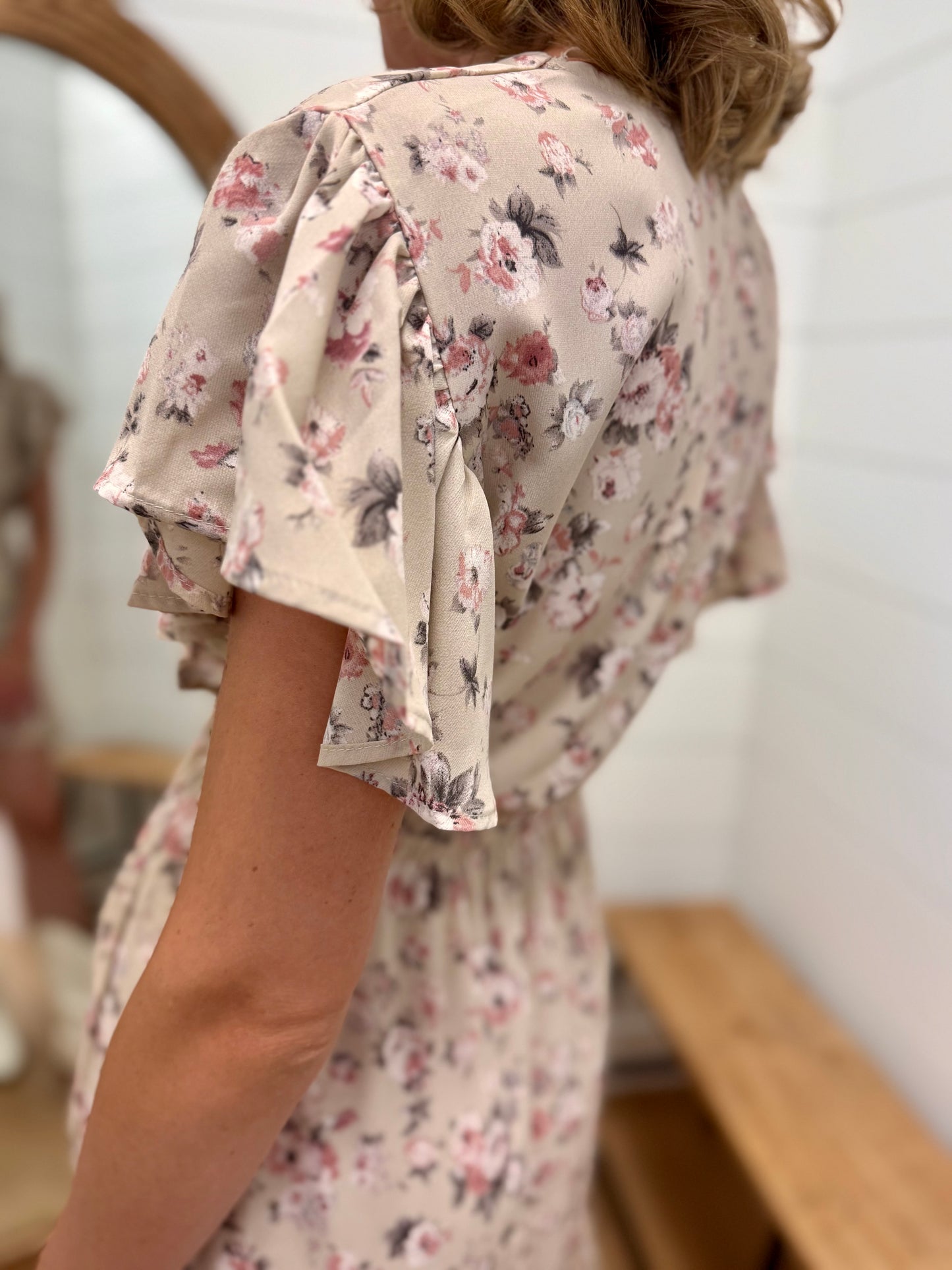 Floral Dress with Front Tie