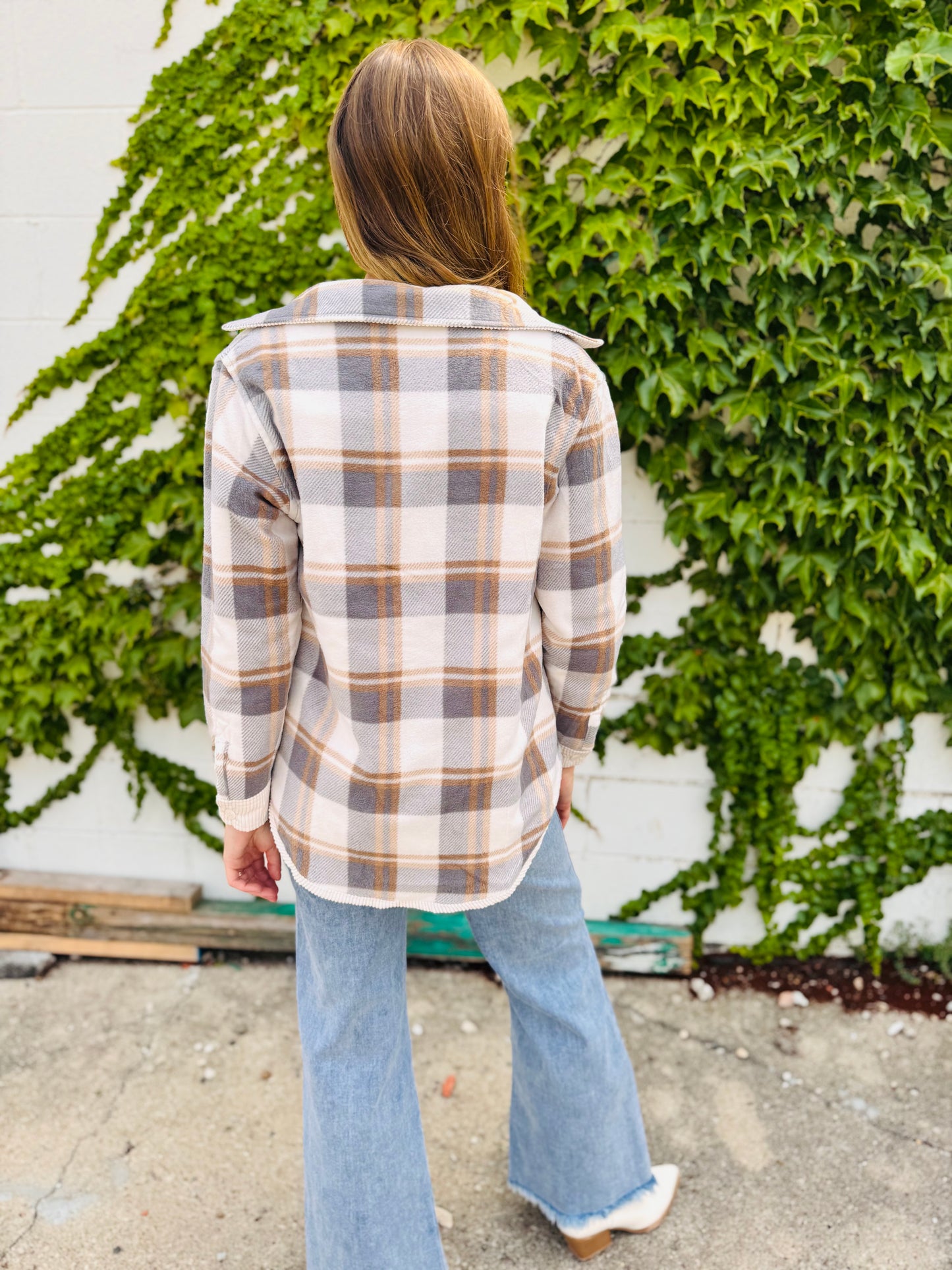 Corduroy Reversible Button Down Jacket