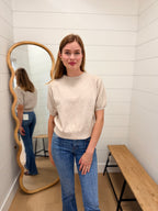 Chic Short Sleeved Sweater