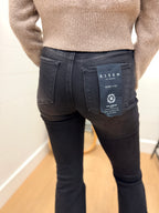 Black High Rise Flare Jeans - Risen