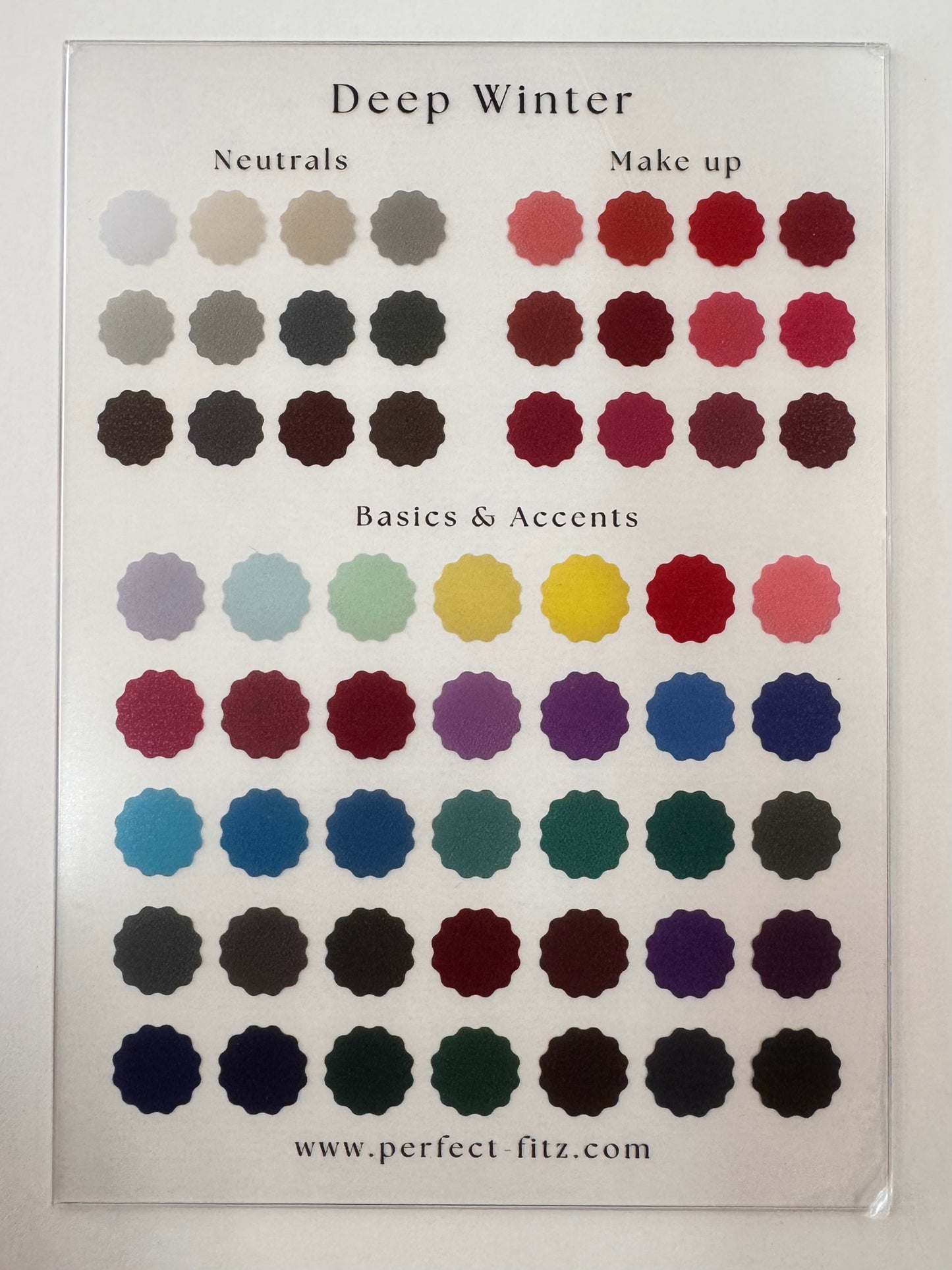 Color Season Clear Card