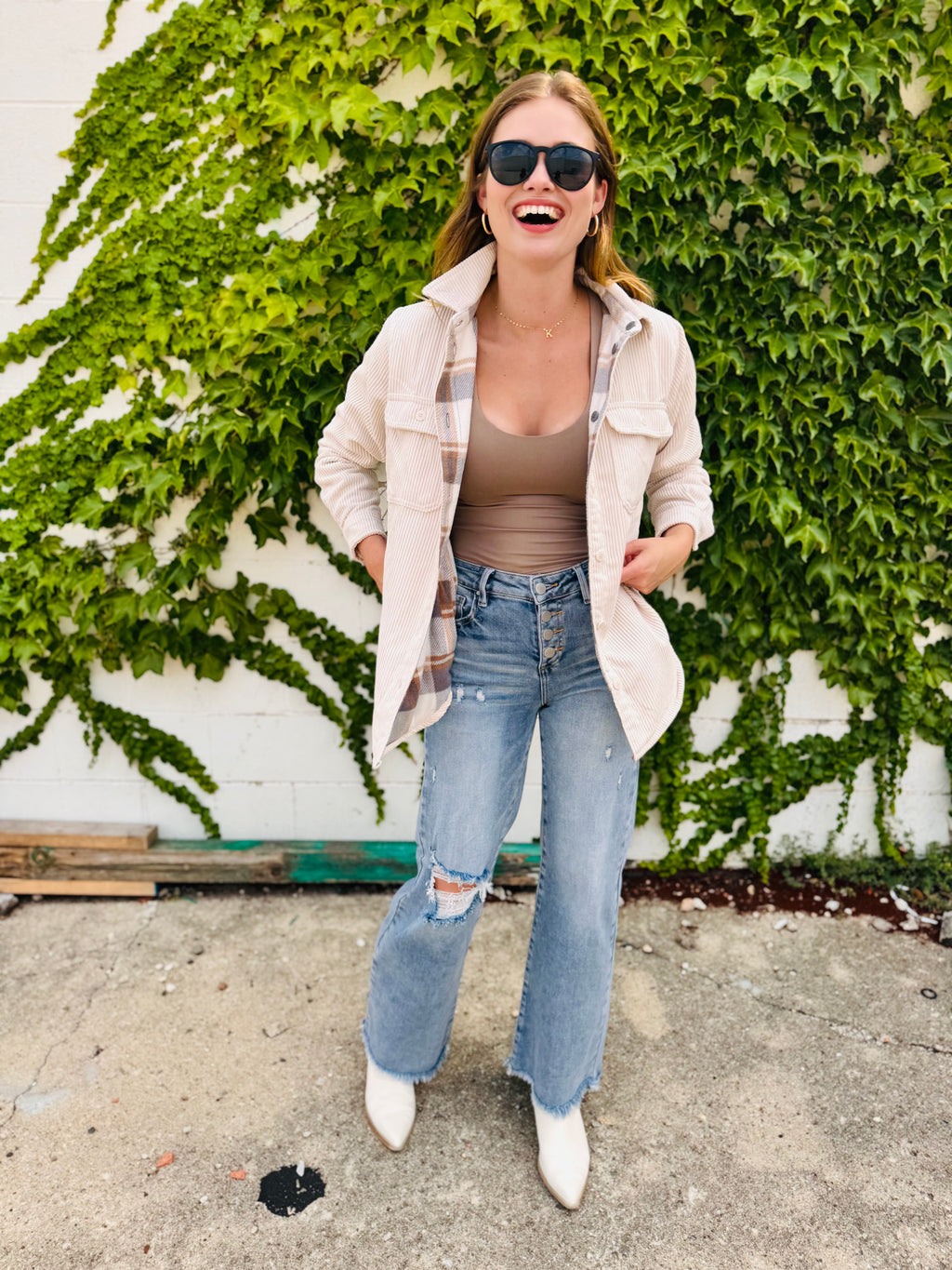Corduroy Reversible Button Down Jacket