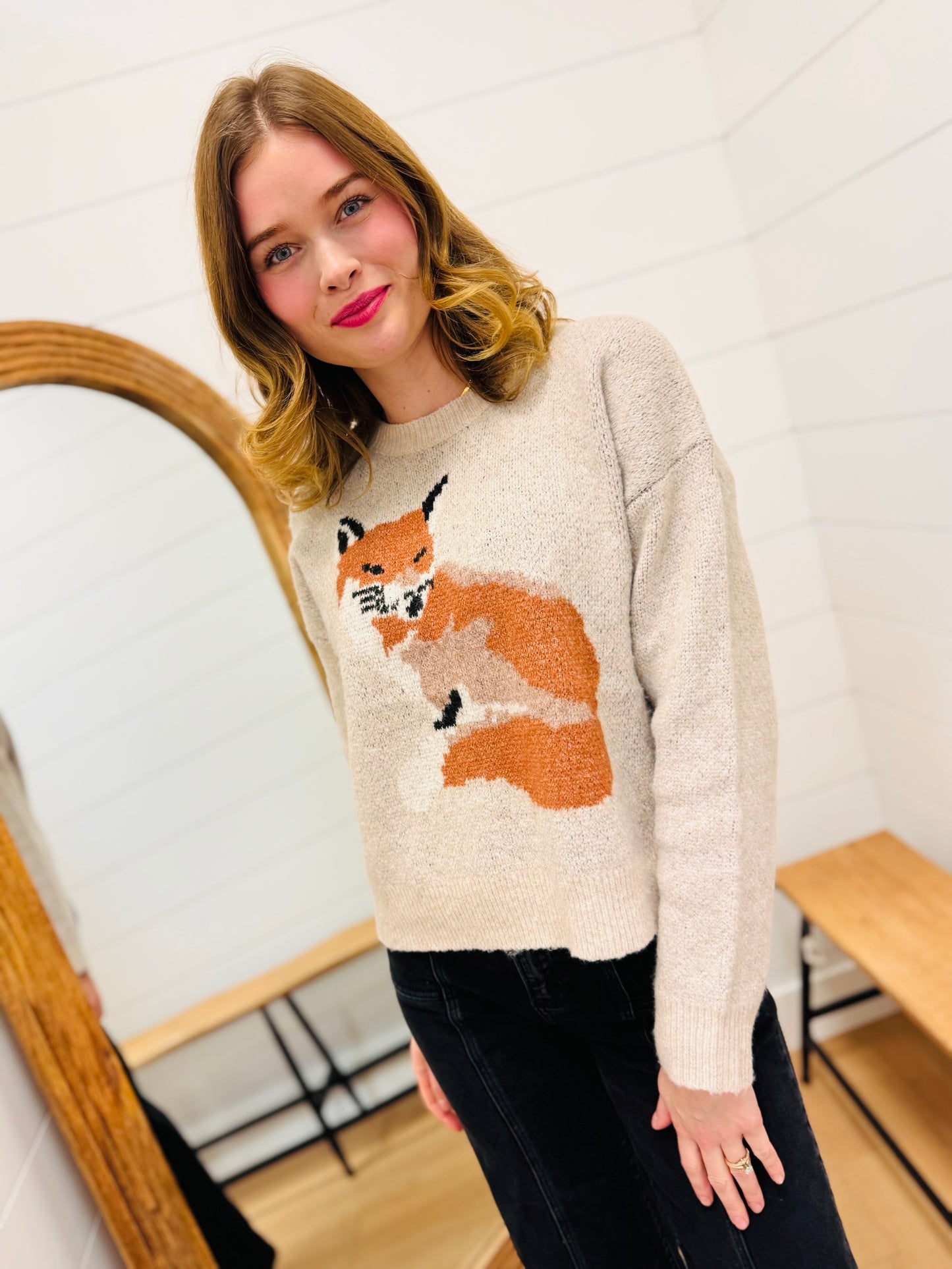 Foxy Knit Sweater