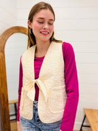 Floral Quilted Vest