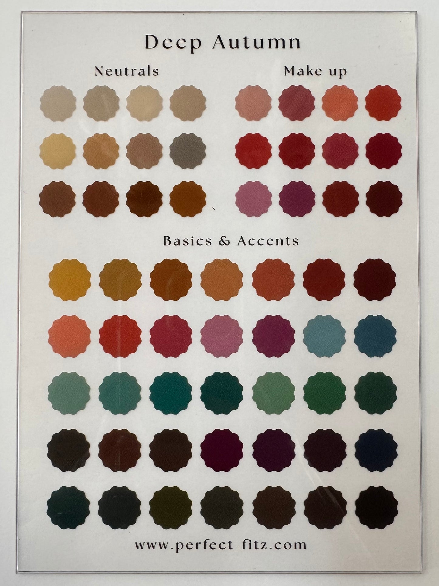 Color Season Clear Card