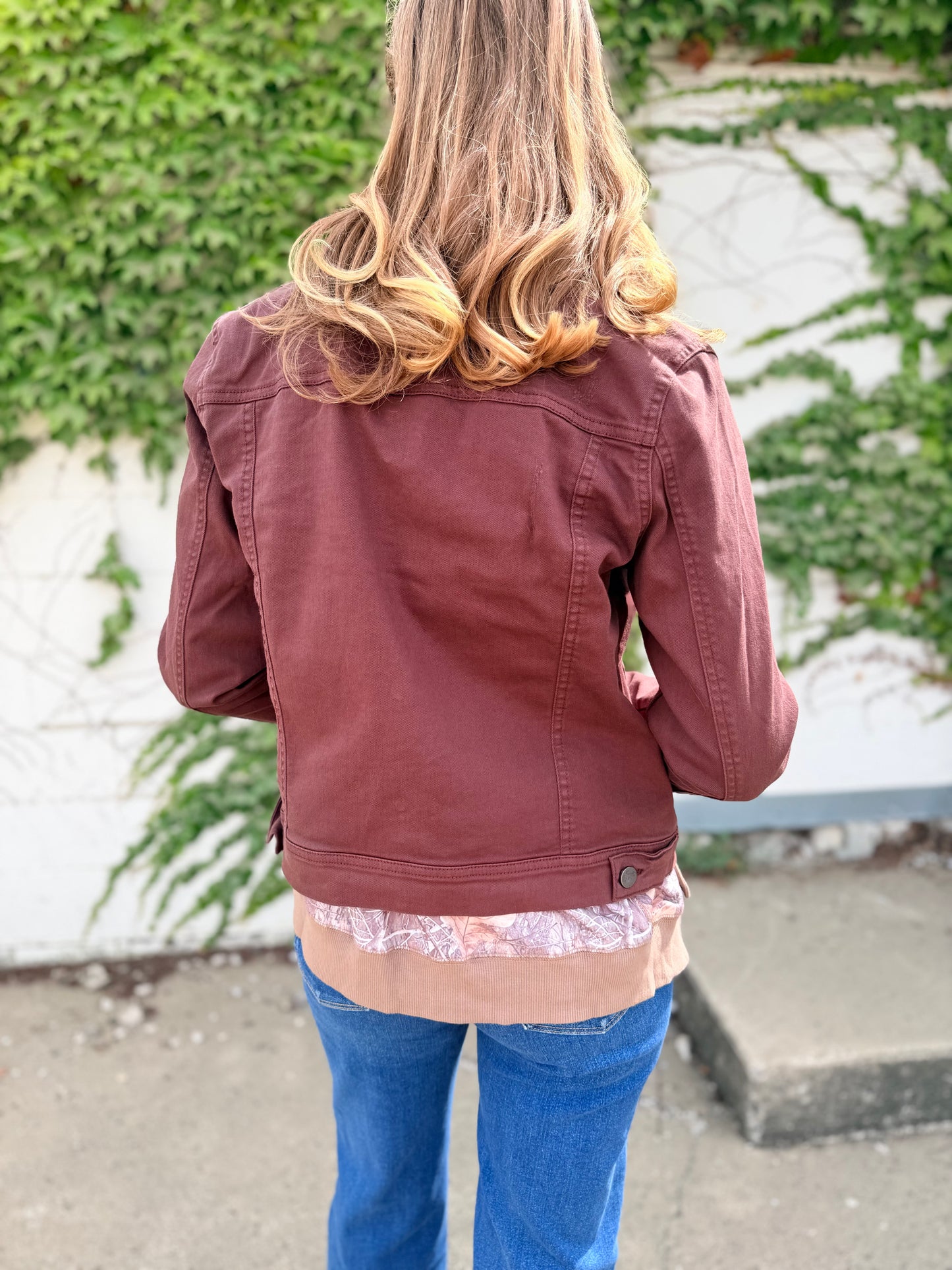 Chocolate Vintage Washed Jacket - Risen