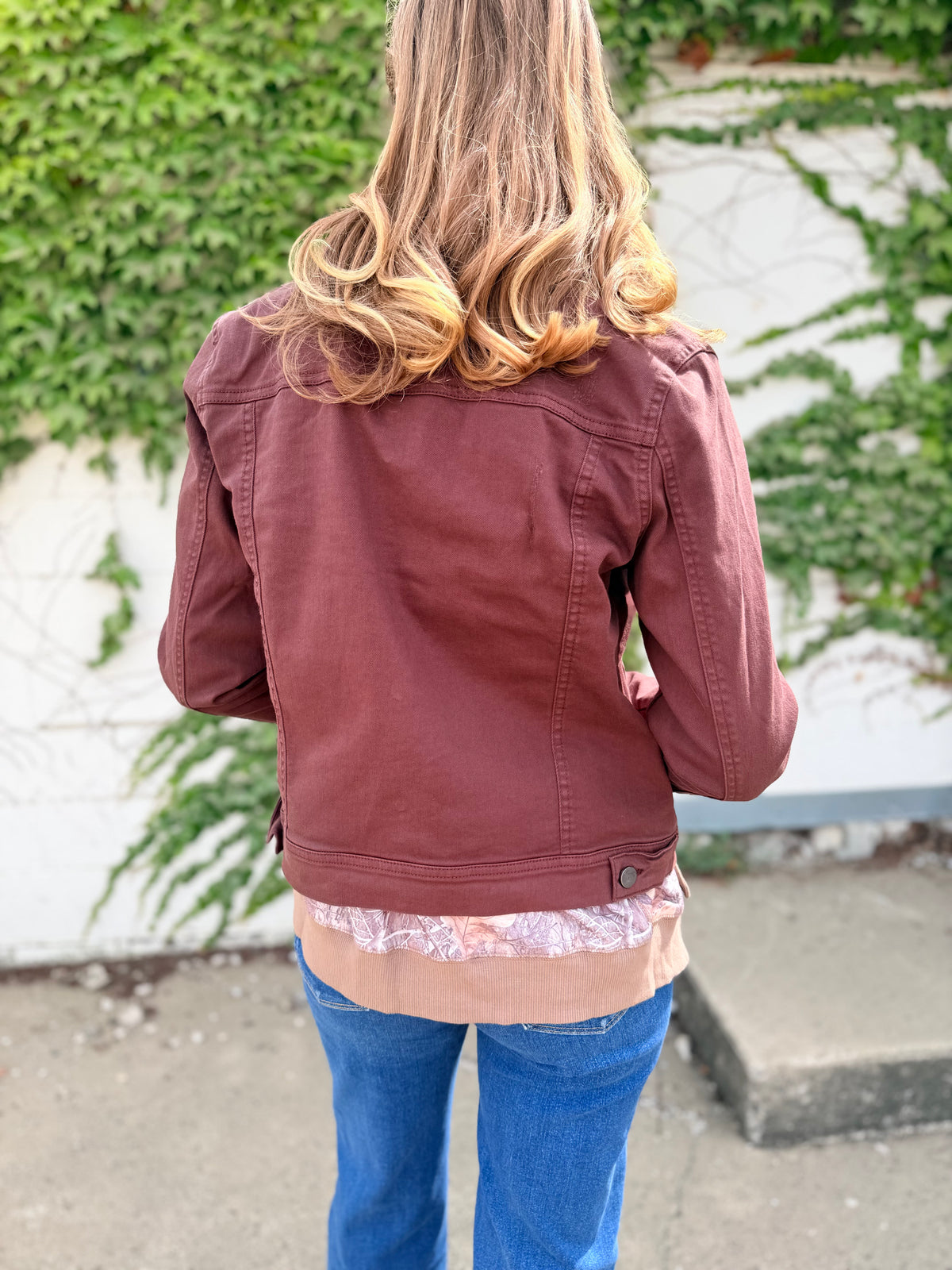 Chocolate Vintage Washed Jacket - Risen