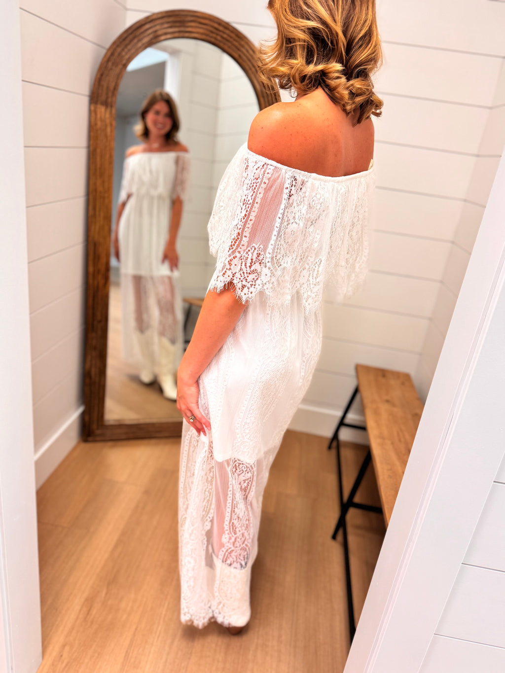 Lace Layered Maxi Dress