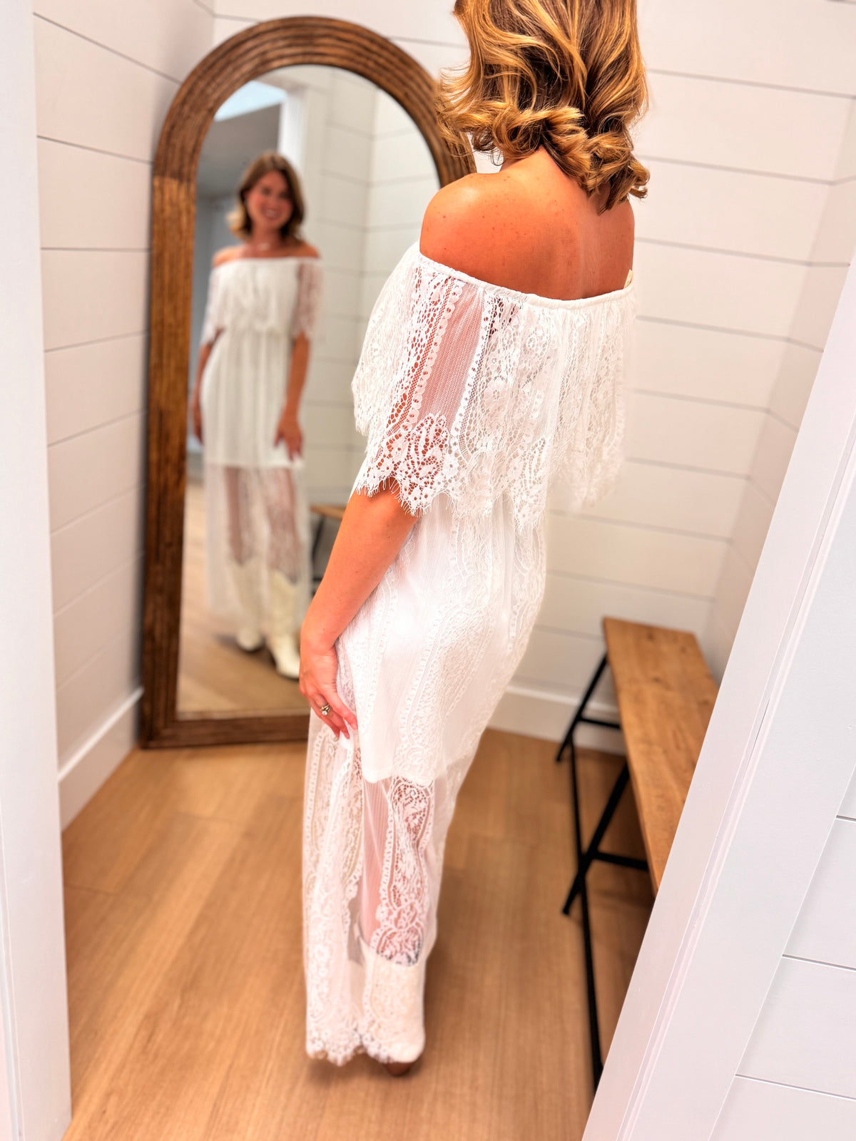 Lace Layered Maxi Dress
