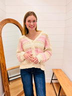 Multi Color Knit Cardigan