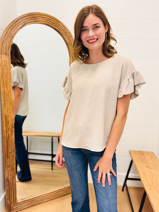 Jacquard Drop Shoulder Top