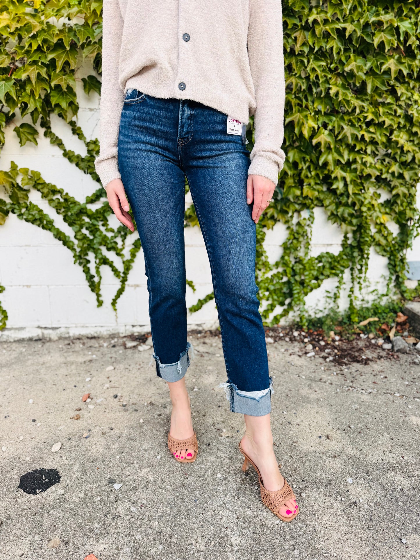 Dark Wash High Rise Denim - Risen