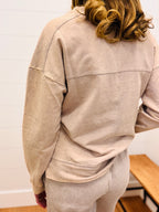 Vintage Washed Exposed Seam Pullover