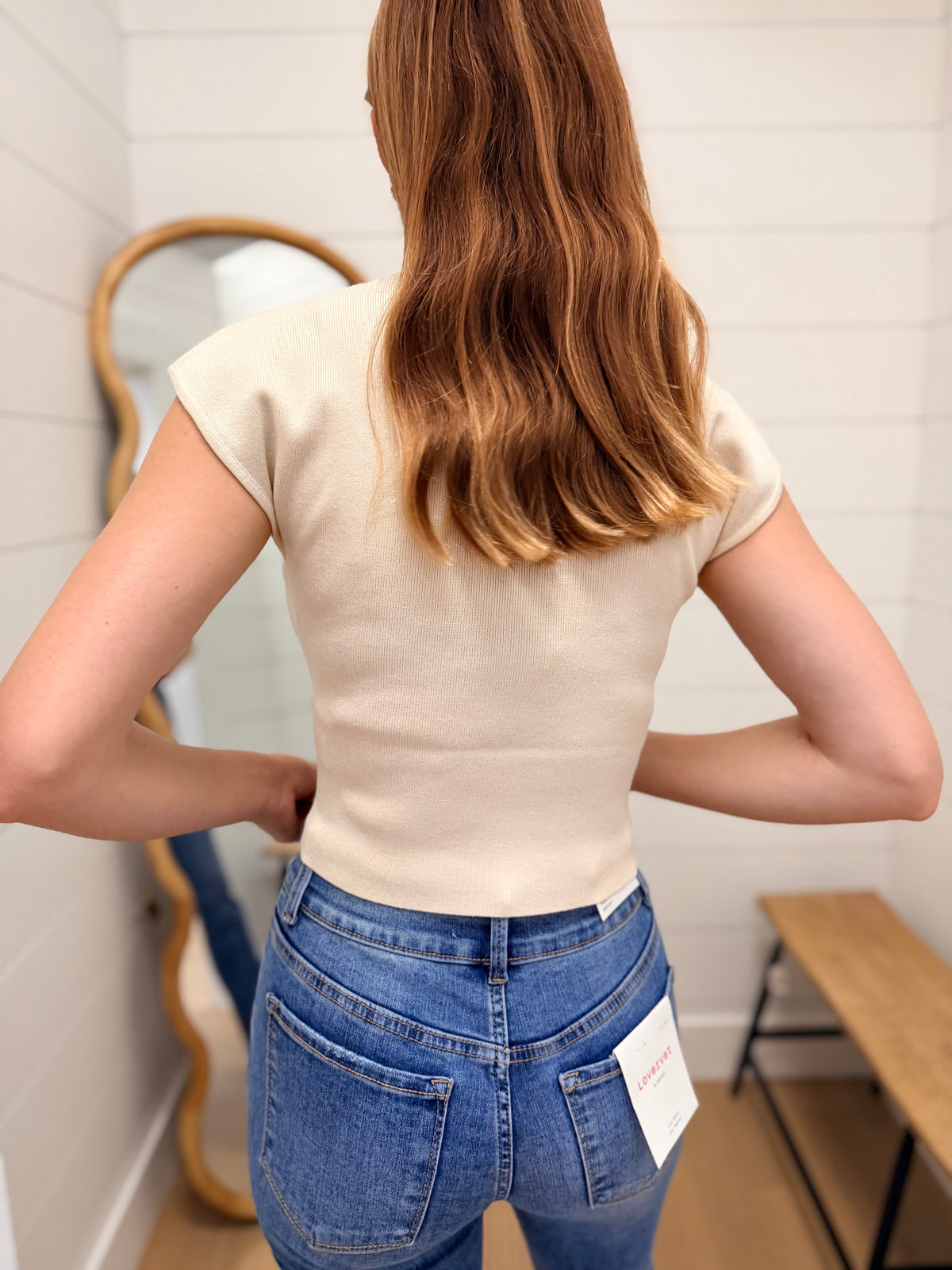 Short Sleeved Basic Knit Top