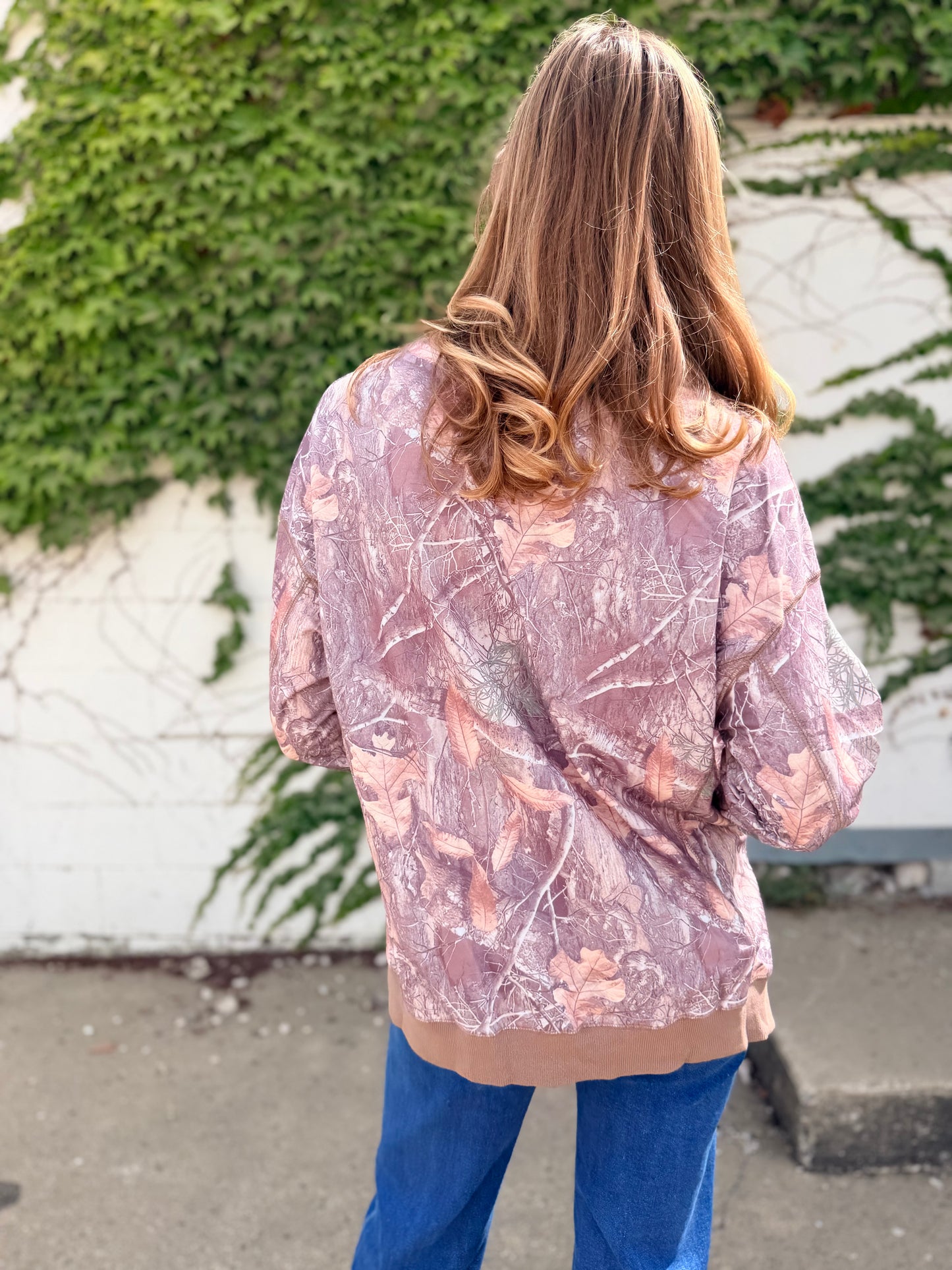 Camo Baggy Pullover Sweatshirt