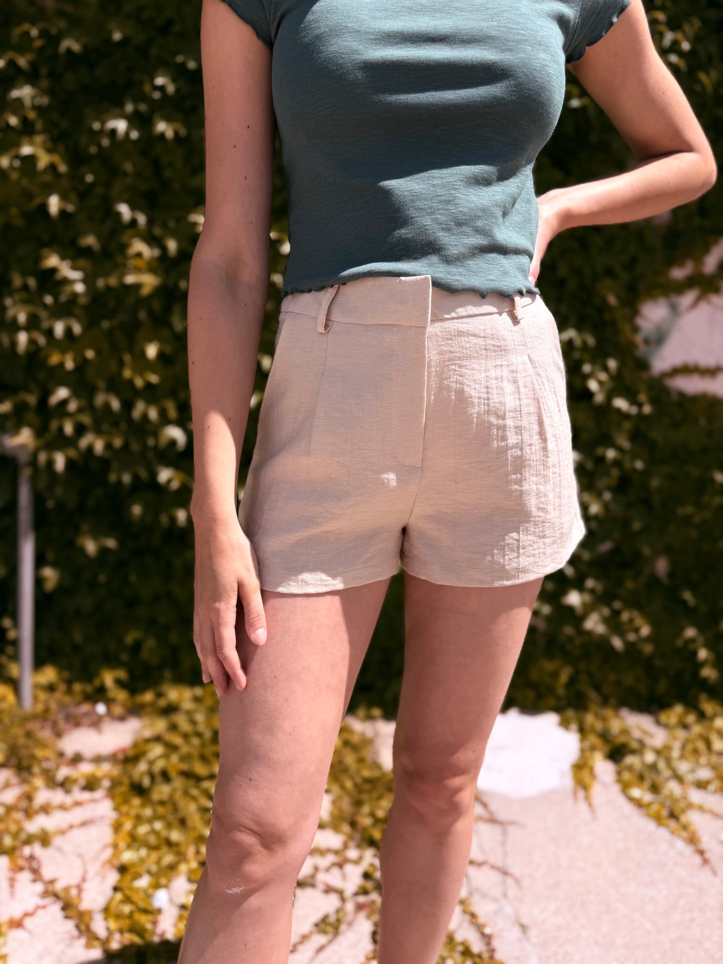 The Resort Linen Short - Khaki