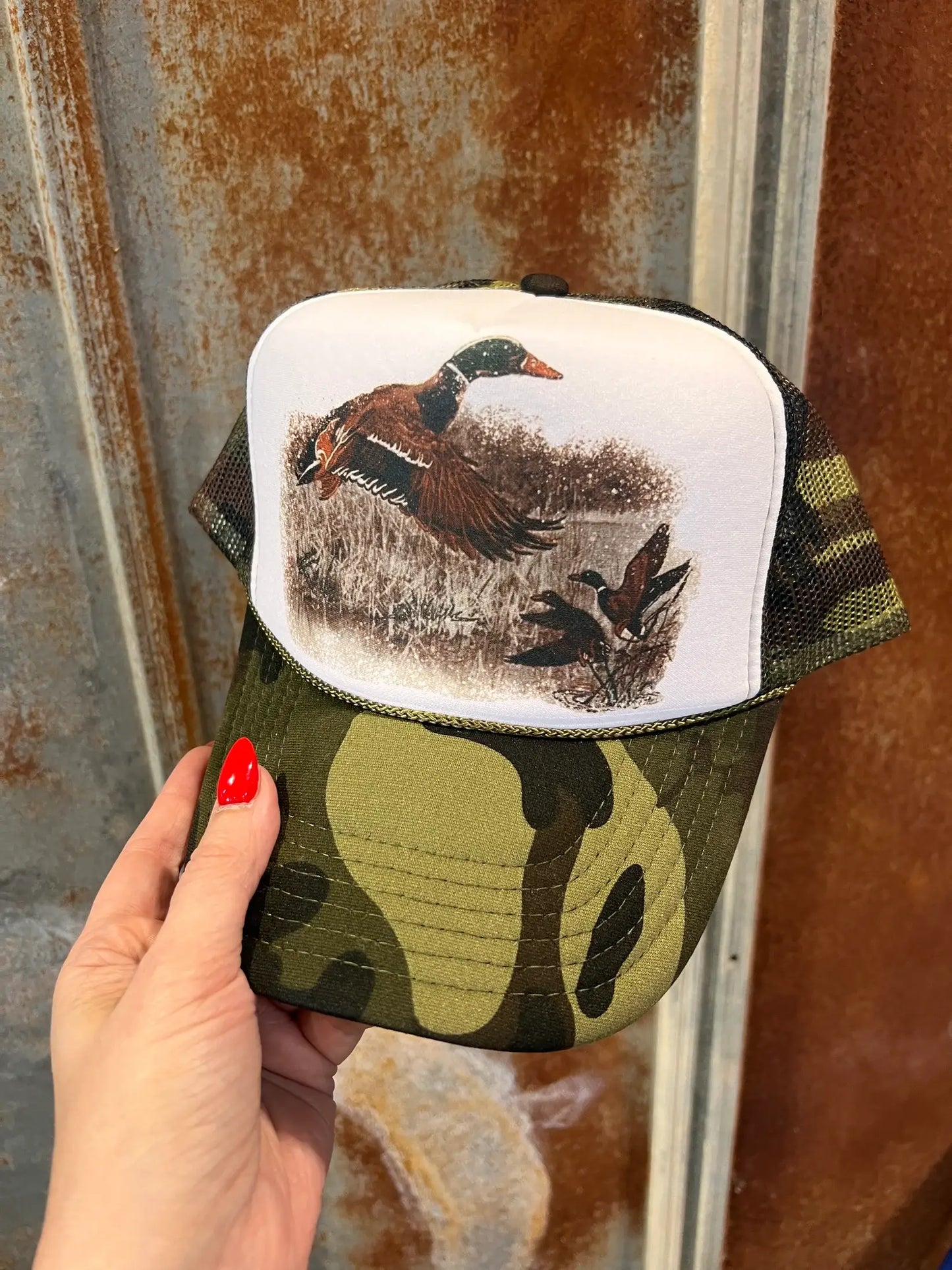 Retro Duck Trucker Cap - Multiple Color Options