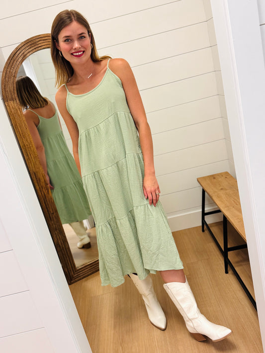 Sage Throw on Dress