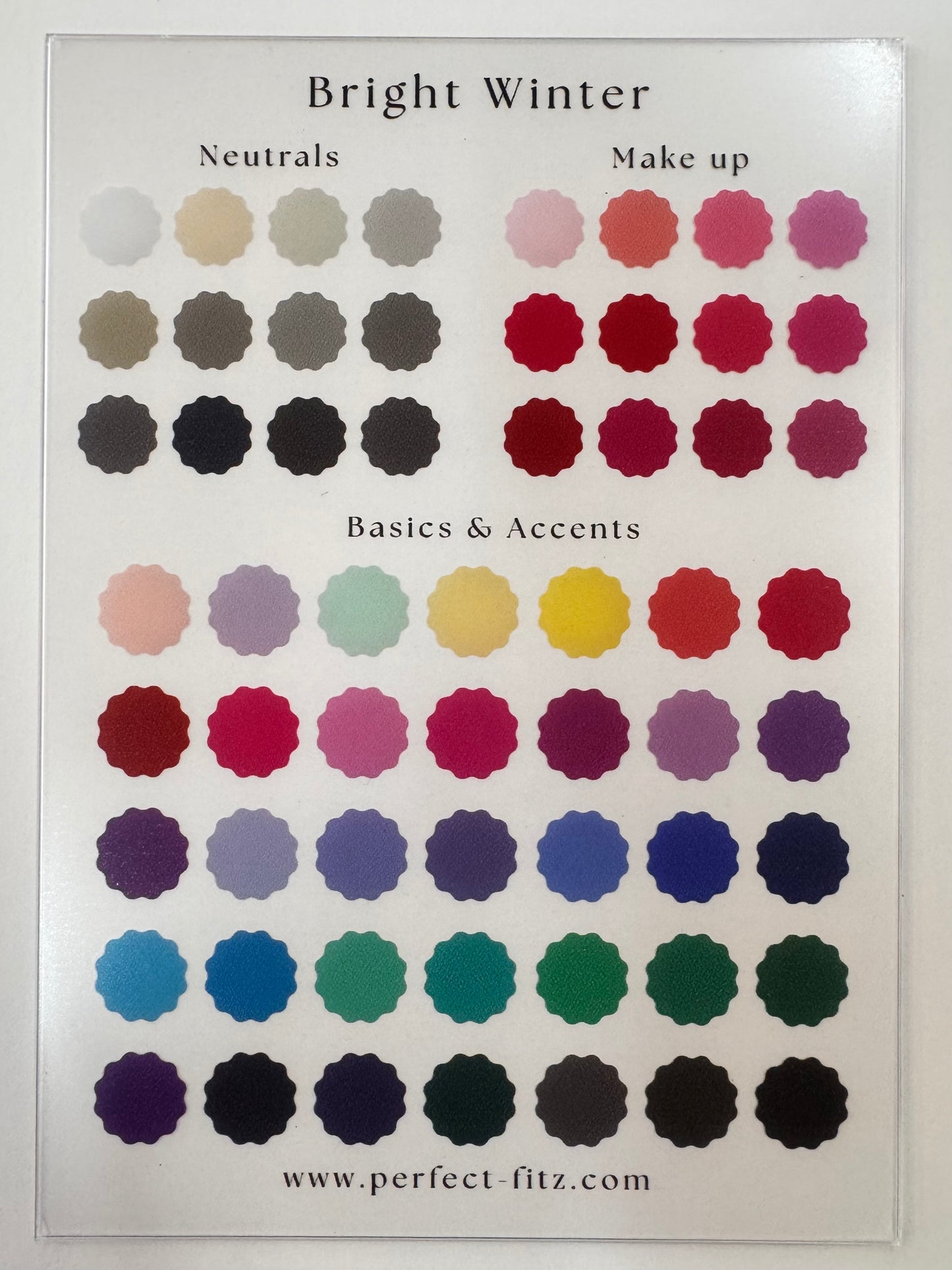 Color Season Clear Card