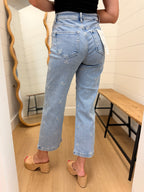Wide Embroidered Jeans - Risen