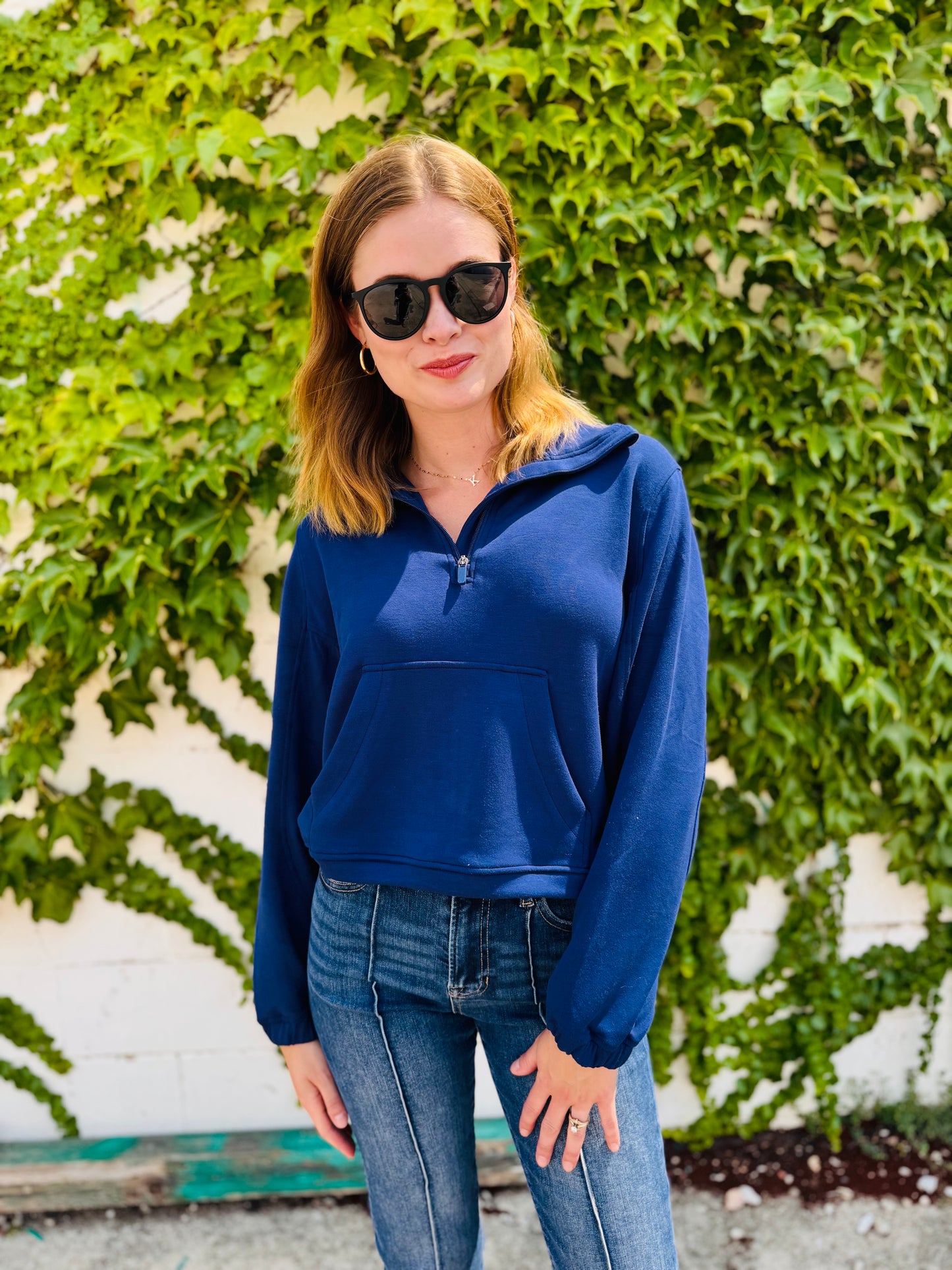 Half-zip Sweatshirt - Navy